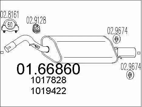 Rear Muffler (01.66860)