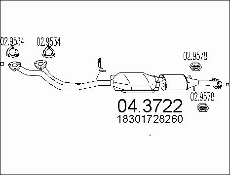 Catalytic Converter (04.3722)