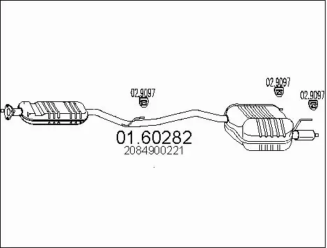 Rear Muffler (01.60282)