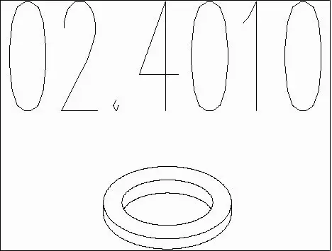 Seal Ring, exhaust pipe (02.4010)