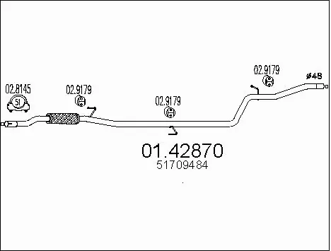Exhaust Pipe (01.42870)