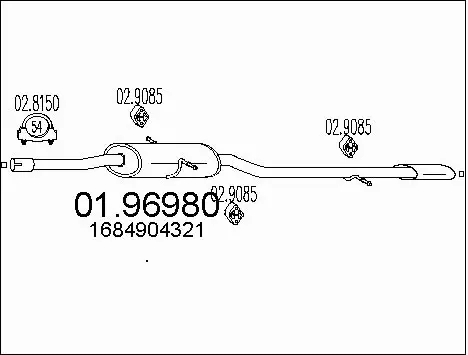 Rear Muffler (01.96980)