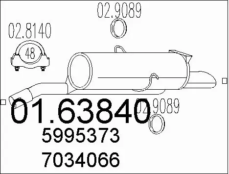 Rear Muffler (01.63840)