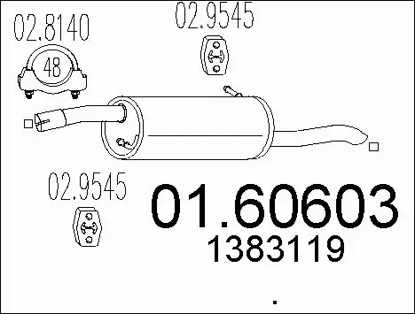 Rear Muffler (01.60603)