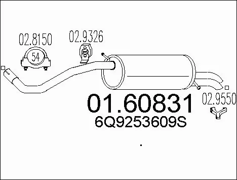 Rear Muffler (01.60831)