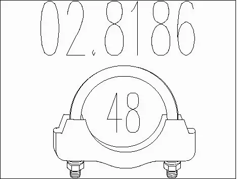 Pipe Connector, exhaust system (02.8186)