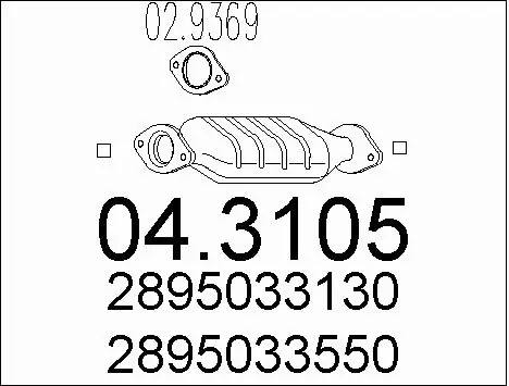 Catalytic Converter (04.3105)