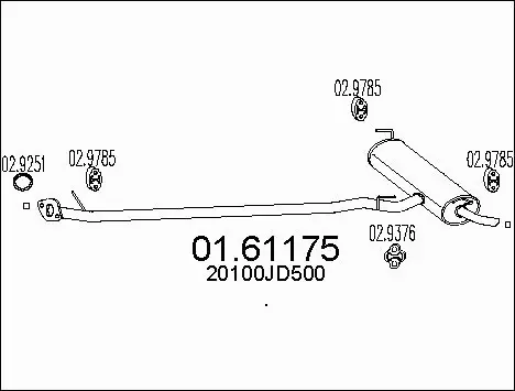 Rear Muffler (01.61175)