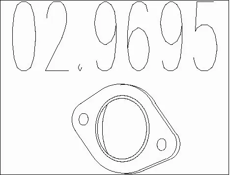 Gasket, exhaust pipe (02.9695)