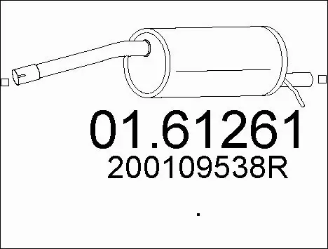 Rear Muffler (01.61261)