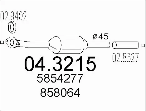 Catalytic Converter (04.3215)