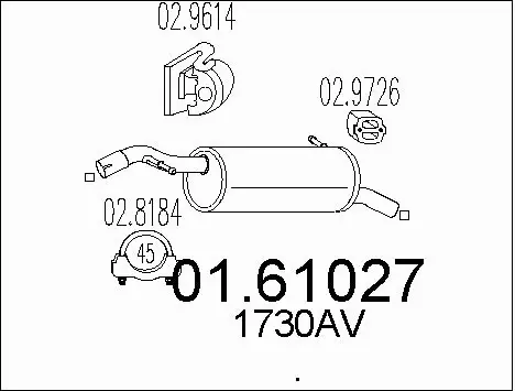 Rear Muffler (01.61027)