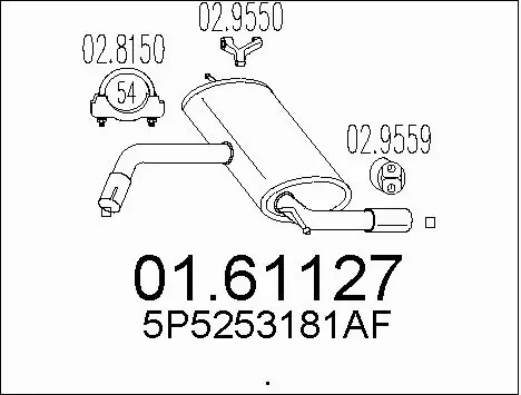 Rear Muffler (01.61127)