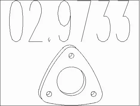 Gasket, exhaust pipe (02.9733)