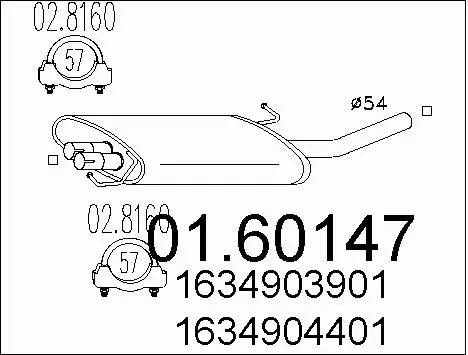 Rear Muffler (01.60147)