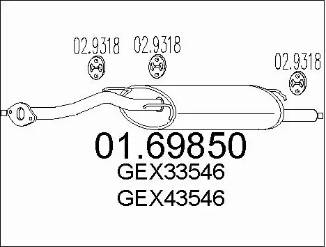 Rear Muffler (01.69850)