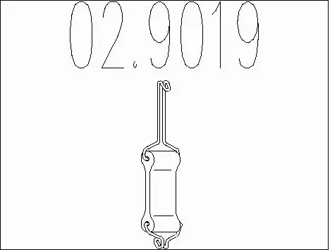 Rubber Buffer, muffler (02.9019)