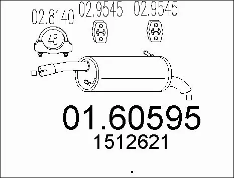 Rear Muffler (01.60595)