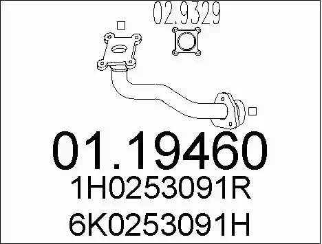 Exhaust Pipe (01.19460)