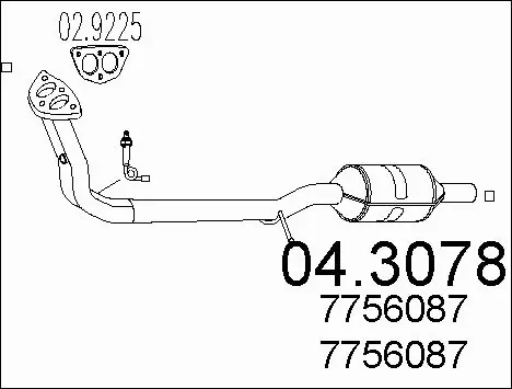 Catalytic Converter (04.3078)