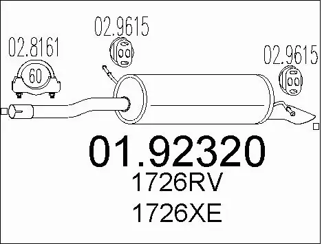 Rear Muffler (01.92320)