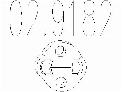 Rubber Buffer, muffler (02.9182)