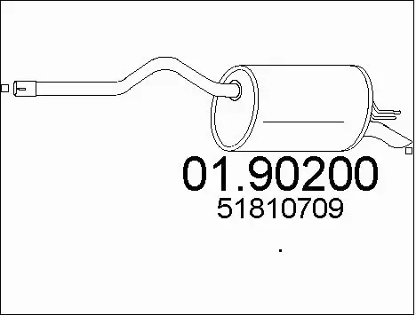 Rear Muffler (01.90200)