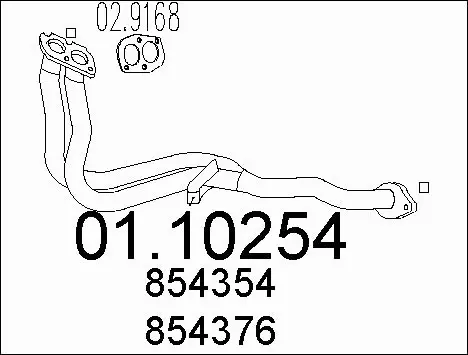 Exhaust Pipe (01.10254)