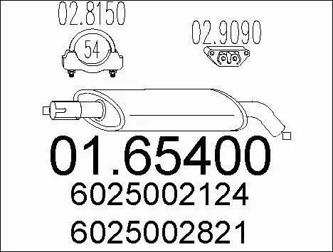 Rear Muffler (01.65400)