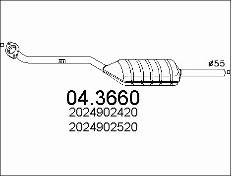 Catalytic Converter (04.3660)