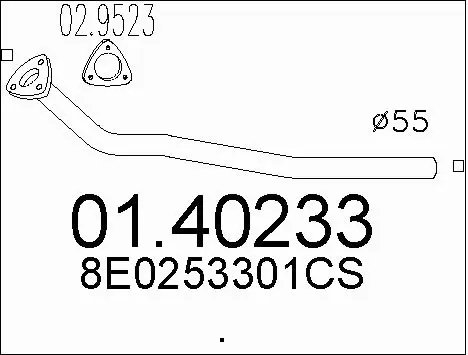 Exhaust Pipe (01.40233)