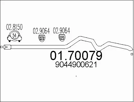 Exhaust Pipe (01.70079)