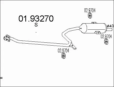 Rear Muffler (01.93270)