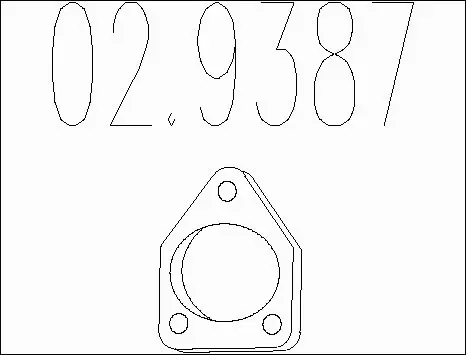 Gasket, exhaust pipe (02.9387)