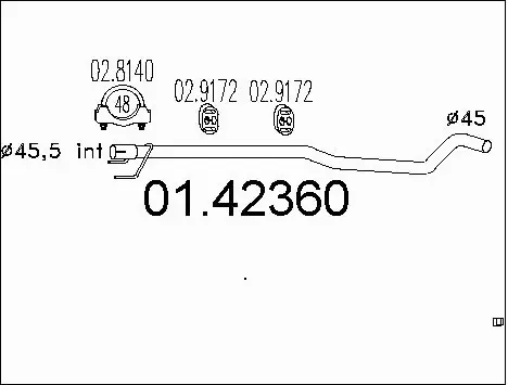 Exhaust Pipe (01.42360)