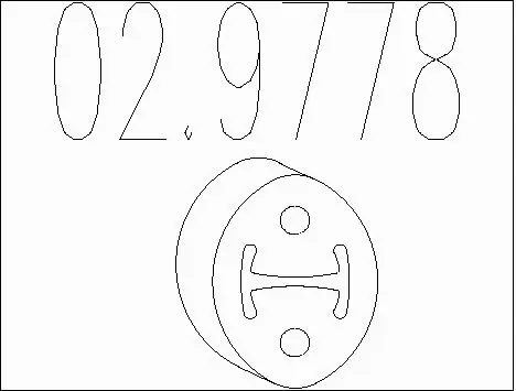 Rubber Buffer, muffler (02.9778)