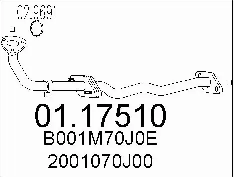 Exhaust Pipe (01.17510)