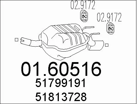 Rear Muffler (01.60516)