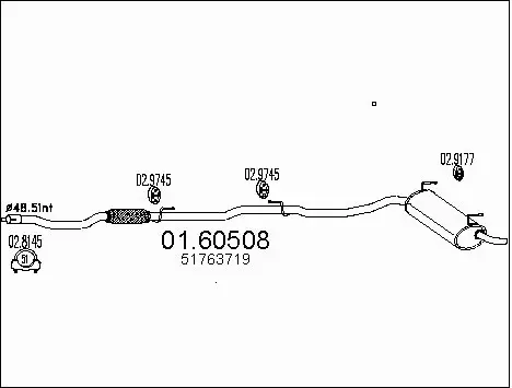 Rear Muffler (01.60508)
