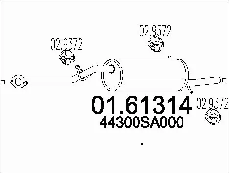 Rear Muffler (01.61314)