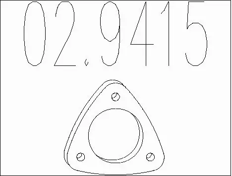 Gasket, exhaust pipe (02.9415)