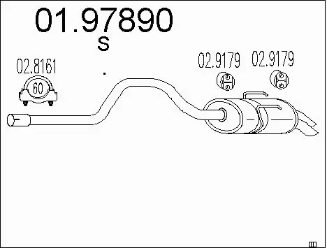 Rear Muffler (01.97890)