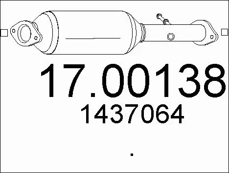 Soot/Particulate Filter, exhaust system (17.00138)