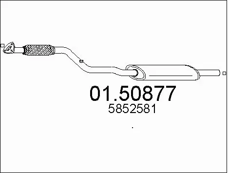 Centre Muffler (01.50877)