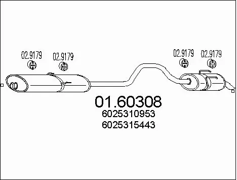 Rear Muffler (01.60308)