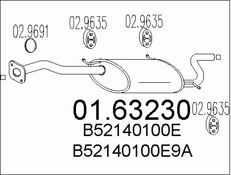 Rear Muffler (01.63230)