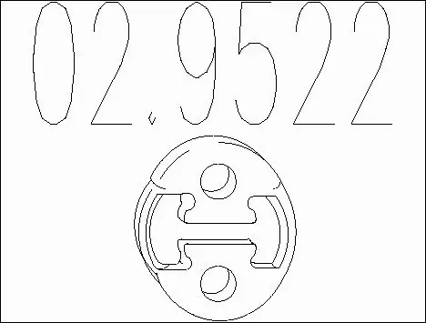 Rubber Buffer, muffler (02.9522)