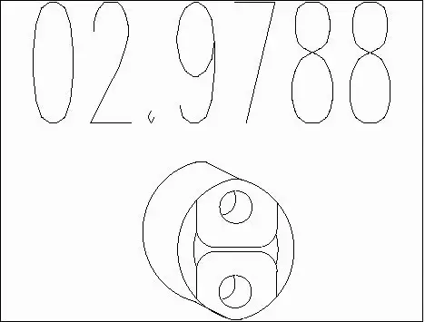 Rubber Buffer, muffler (02.9788)