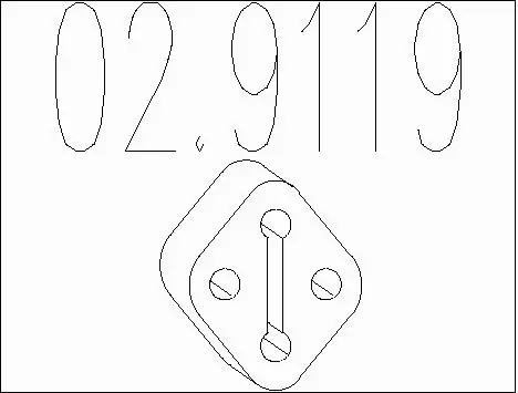 Rubber Buffer, muffler (02.9119)
