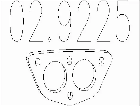 Gasket, exhaust pipe (02.9225)